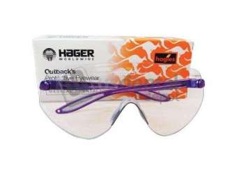 Outbacks Protective eyewear, PURPLE frames and CLEAR lens ophthalmic quality - #100705