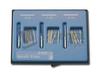 Mirafit WHITE Fiberglass Post Refill, size L2. Package of 6 - #356045