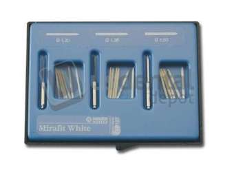 Mirafit WHITE Fiberglass Post Refill, size L3. Package of 6 - #356046