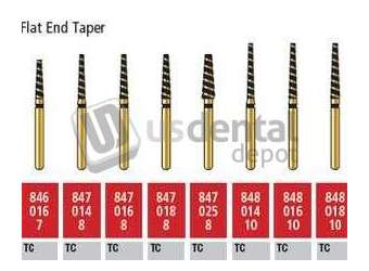 COLTENE Alpen Turbo Cut FG #847.018 Supercoarse   Gr-it   , Flat End Taper Turbo Cut Diamond - # R847TC018FGdiamond bur