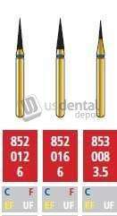 COLTENE Alpen FG #852.016 Extra Fine  Grit , Flame Shaped Diamond Bur. Package of 5 Burs - # R852EF016