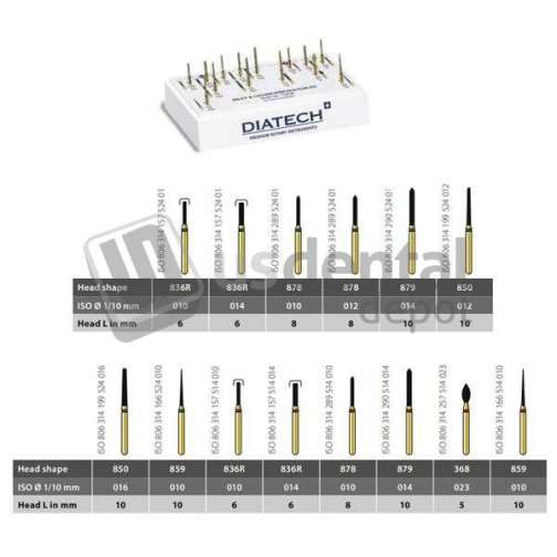 DIATECH INLAY & CROWN PREPARATION K COLTENE WHALADENT 250006AA US