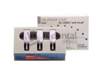 IVOCLAR VIVADENT - IPS e.max CAD Blocks LT, Size B32 Shade A3.5 3pk . For CAD/CAM dental - #648207