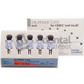 IVOCLAR VIVADENT - IPS e.max CAD CEREC Ivoclar MO Block, Shade 1 Size A14(L) 5pk . is a system - #644363