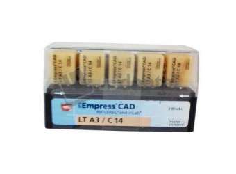 IVOCLAR VIVADENT - IPS Empress CAD LT Block, Shade A3 Size C14 5/Pk. CEREC blocks, LT - #602569