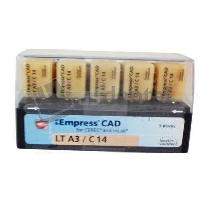 IVOCLAR VIVADENT - IPS Empress CAD LT Block, Shade A3 Size C14 5pk . CEREC blocks, LT - #602569