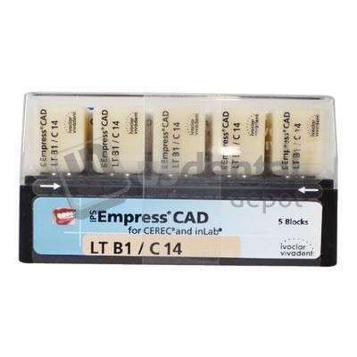 IVOCLAR VIVADENT - IPS Empress CAD LT Block, Shade B1 Size C14, 5pk . is a system of composite - #602571