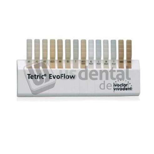 IVOCLAR VIVADENT - Tetric EvoFlow Shade Guide. Contains the full range shades.in addition - #595952