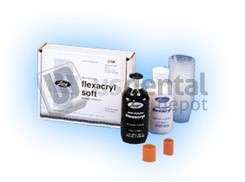 LANG Flexacryl Soft - PINK, Reline Acrylic, Professional Package: 100 Gm. Powder - # 1123-PINK