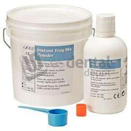 LANG Instant Tray Mix 5lb. BLUE Powder & Liquid Pack. Self-Curing Custom Tray - # 1856-B