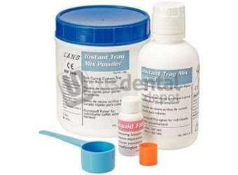 LANG Instant Tray Mix 3 Lb. WHITE Powder & Liquid Pack. Self-Curing Custom Tray - # 1845-W