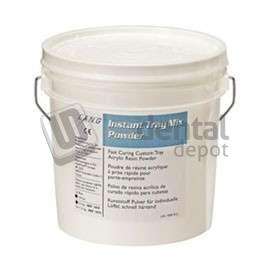 LANG Instant Tray Mix 5lb. WHITE Powder Only, Self-Curing Custom Tray Acrylic - # 1850-W