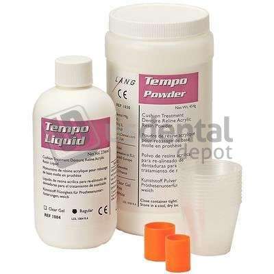 LANG Tempo Short Term Very Soft Reline for Temporary Cushion Treatment, Pound - # 1034-C