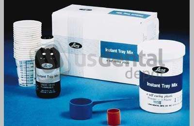 LANG Instant Tray Mix 600 Gm. BLUE Powder Only, Self-Curing Custom Tray Acrylic - # 18306-B