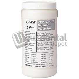 LANG Jet Tooth Shade #D4 - 5lb Drum of Powder Only, Self-Cure Acrylic Resin - # 1450-D4