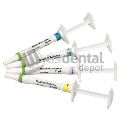 IVOCLAR VIVADENT - Multilink Automix WHITE shade Try-in Paste refill, 1.7 gram syringe - #645959