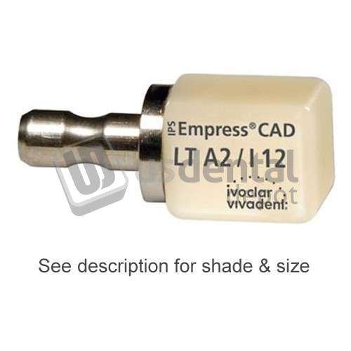 IVOCLAR VIVADENT - IPS Empress CAD LT(Low Translucency) Blocks, Shade A1 Size l12, Package of 5 - #602557