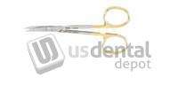 MILTEX - Miltex 4.5in  Tungsten Carbide Iris Surgical Scissors with Curved Blades - #5-306TC