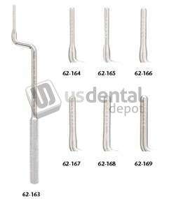 MILTEX - Miltex 2.8mm Curved Osteotome without Stops, Convex. Used to raise the floor - #62-165