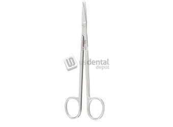 MILTEX - Miltex 6.25in  angular Kelly surgical scissors with one serrated blade and sharp - #5D-255