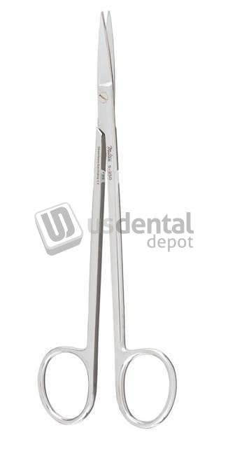 MILTEX - Miltex 6.25in  angular Kelly surgical scissors with one serrated blade and sharp - #5D-255