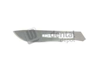 MILTEX - Miltex #22 Sterile Carbon Steel Surgical Scalpel Blade, Box of 100 blades - #4-122