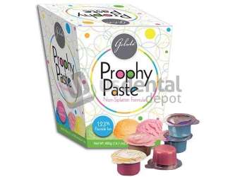 KEYSTONE Gelato Prophy Paste 200cups/box. - Medium  Grit , ASSORTED flavors. Non-Splatter 1.23% APF - #24-02677