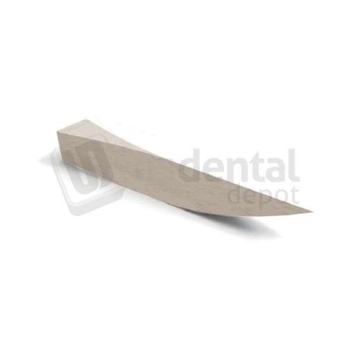 WONDER WEDGES 12mm Small, Natural. Interproximal Wooden Wedges, Anatomically - #921417   Box- 100 each - 