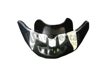 PRO-FORM  Fun Guard Mouthguard Laminate - BLACK with WHITE fangs,  Round 120mm  12/Box .160 - #9599075R2