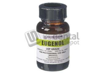 KEYSTONE  Eugenol, USP Grade, 1 oz. Bottle - #06-02077