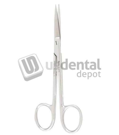 MILTEX - Miltex 4.75in  curved Wagner surgical scissors with one serrated blade and sharp - #5-277