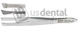 MILTEX - Miltex 3.5in  Bergh Cilia Forceps, 5mm wide Diagonal Jaws with Horizontal - #18-1110