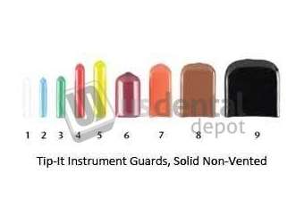 MILTEX - Tip-It GREEN - 2.8mm x 19mm Instrument Guards. Package of 50 Guards - #3-2503