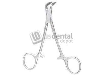 MILTEX - Miltex Peet 45 degree angle silver point locking Forceps - #66-660