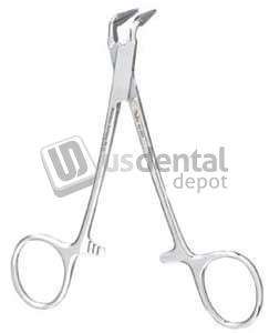 MILTEX - Miltex Peet 45 degree angle silver point locking Forceps - #66-660