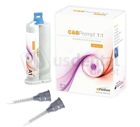 PAC-DENT - C&B Prompt A1/B1 shade, 1:1 Temporary Crown and Bridge Material, Self-Cure - # PD-120