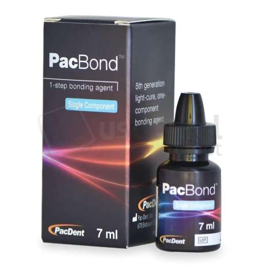 PAC-DENT - PacBond 1-Step Bonding System for Fast Setting and Light Cure, 1 - 7mL Bottle  5th generation - # R3007