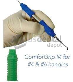 PAC-DENT - ComforGrip GREEN Silicone Instruments Grips - M Grip for #4 and #6 handles - # 300G