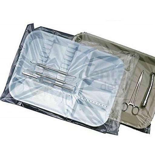 PAC-DENT - Pac-Dent Disposable B tray sleeves, CLEAR plastic, 10.5in  x 14in , box of 500 - # 101