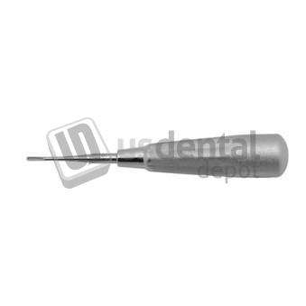 OSUNG  Dental Elevator, E 301A, 2.7mm tip width, curved backwards, for deeply - #ELE301A