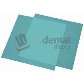 OSUNG  6in  x 6in  Heavyga, Mint Scent, BLUE Natural Latex Rubber Dental Dam, Box of 36 - #DA622GM