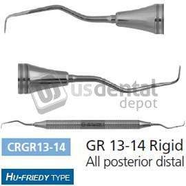 OSUNGgr 13-14 Rigid Gracey curette a stainless steel handle, for Distal - #CRGR13-14