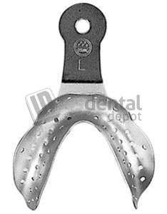 OSUNG  Edentulous Impression Tray, Stainless Steel, Perforated, Medium LOWER - #D-TSE-06