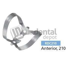 OSUNG  #210 anterior wingless rubber dam clamp, stainless steel single clamp - #RDC210