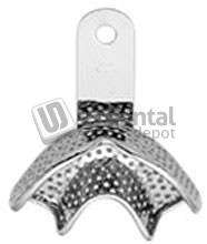 OSUNG  Regular Partial Impression Tray, Ni-Brass, PB. PARTIAL SIZE - LOWER JAW - #D-TBW-PB