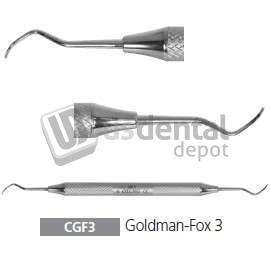 OSUNG  Universal Goldman-Fox 3 Curette GF3 with a stainless steel handle - #CGF3