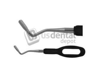 OSUNG  Anterior 5.0 mm Curved Blade Luxating Elevator L, Ultra-sharp, BLACK - #ELL502