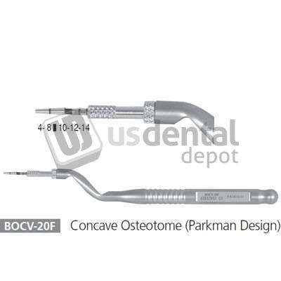 OSUNG  Concave Osteotome (Parkman Design), diameter 2.0mm. It is used to lift - #BOCV-20F