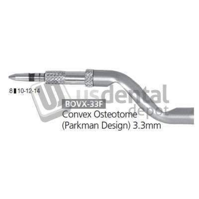 OSUNG  Convex Osteotome (Parkman Design). Dia 3.3mm.in cases where the density - #BOVX-33F