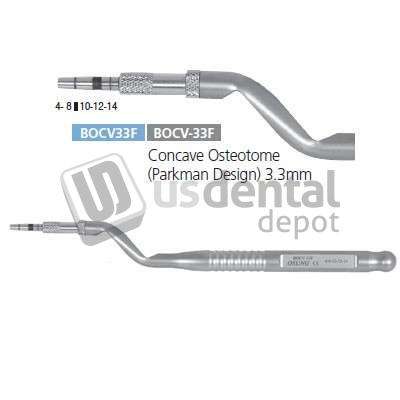 OSUNG  Concave Osteotome (Parkman Design), diameter 3.3mm. It is used to lift - #BOCV-33F